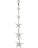 11402 - 5 White Knobby Starfish Strand 48"