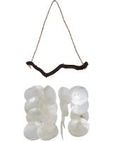 11526 - Natural Placuna Chime 10x10"