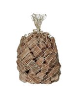 2034 - 1 kg Natural Driftwood in Abaca Net