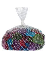2202 - Multicolors Seaglass in White Net (apprx 1 lb)