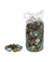 3966 - Green Limpets in 3x6" Vinyl Bag .375-1.25" (~quarter kilo; ~500 pcs)