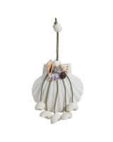6068 - Scallop with 5 hanging shell Ornament
