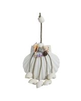 6068 - Scallop with 5 hanging shell Ornament