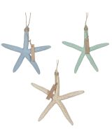 60903 - Asst Pastel Starfish Ornament 4-5"