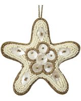 6510 - Starfish Gold MOP & Beads Ornament