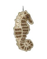 653702 - Seahorse Gold MOP & Beads Ornament