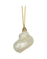 6543 - Pearled Turbo 2.5-3" Gold Cap Ornament