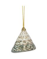 6553 - Green Trochus 2-3" Gold Cap Ornament