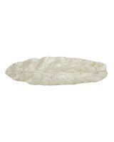 6941 - Leaf Shaped Ivory Capiz Tray 23.6x10.6x1.3"