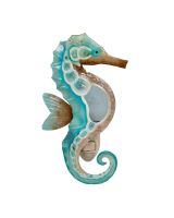 750502 - Seahorse Night Light - Metal & Capiz Art