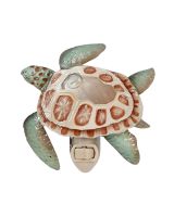 750702 - Loggerhead Turtle Night Light - Metal & Capiz Art