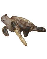 7178 - Beach Turtle Wall Art 18x6.5" - Metal & Capiz Art