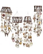 11163 - Woodtop Shell Chimes 19" -4 Styles-