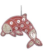 653808 - Dolphin Coral MOP & Beads Ornament
