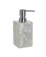 6914 - Ivory Capiz Shell Soap Dispenser 2.6x7"