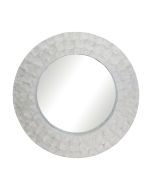 6982 - Natural Capiz Round Mirror 24x2" (PALLET ONLY)