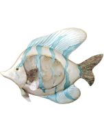 7131 - Seaside Tropical Fish Wall Art 18" - Metal & Capiz Art