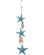 7317 - Blue Knobby Starfish and Lambis Mobile 24"