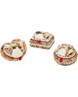 8016 - Asst Shapes Jewelry Box -Heart-Round-Rect- 2.5"